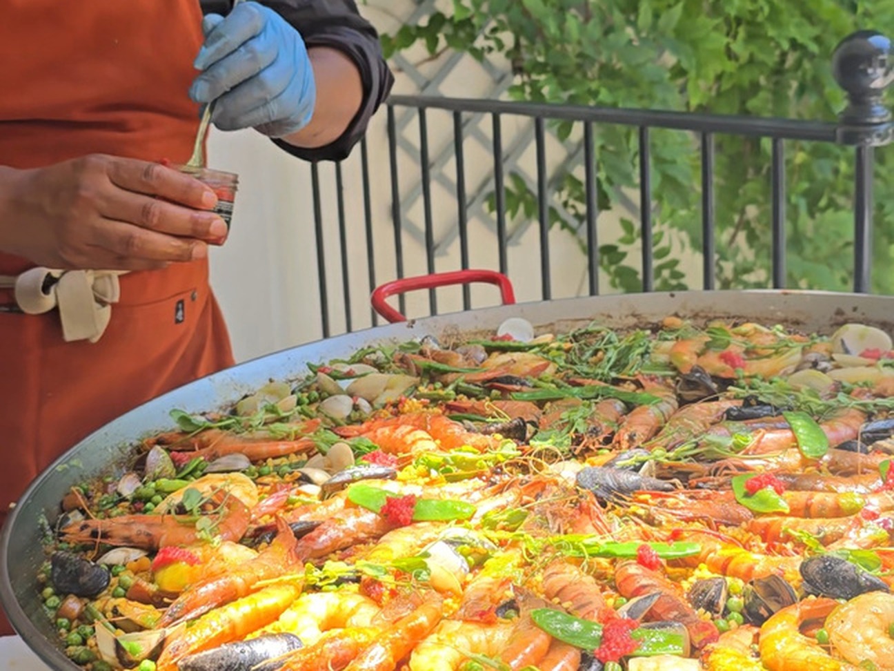 La paella péruvienne